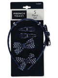 French Toast Polka Dot Bow 5-Piece Hair Accessories Set