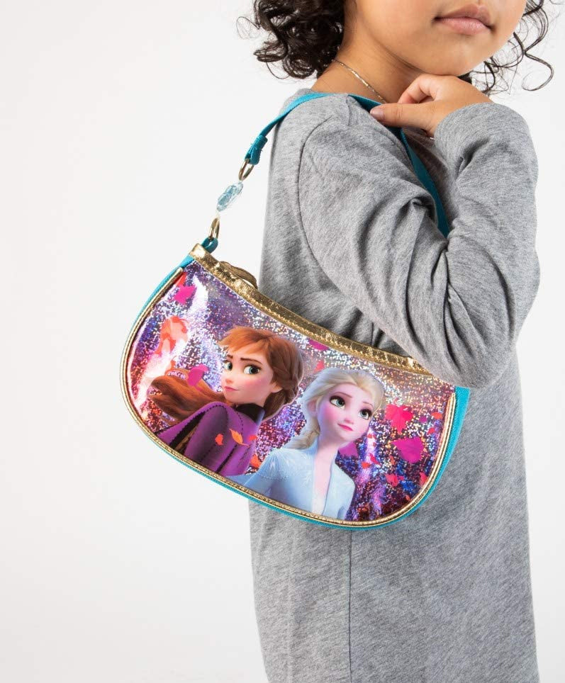 Disney Frozen Girl's Elsa Compartment Soft Lunch Box (Blue/Magic) Blue