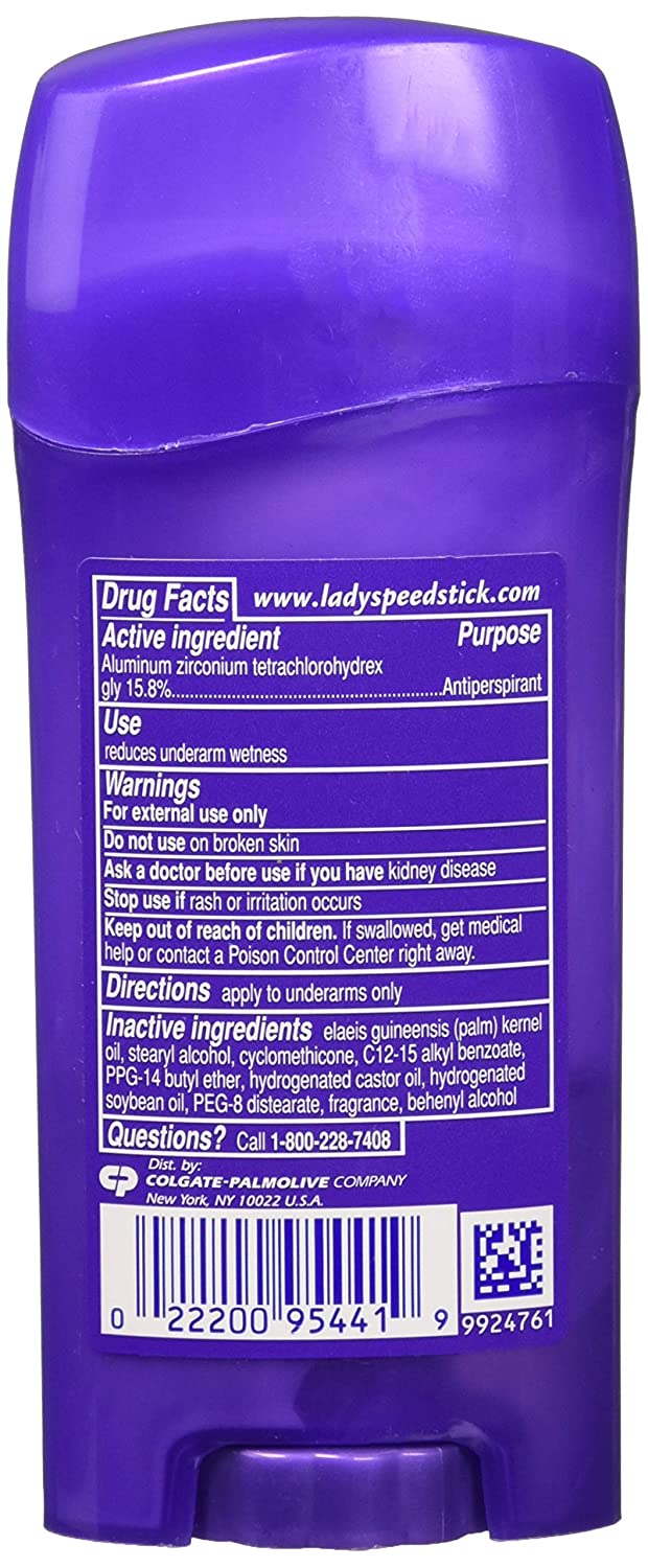 Lady Speed Stick Antiperspirant/Deodorant, Invisible Dry, Shower Fresh, 2.3 oz