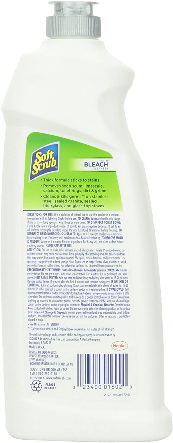 Soft Scrub Cleanser with Bleach Surface Cleaner, Kills 99.9% of Germs, –  S&D Kids