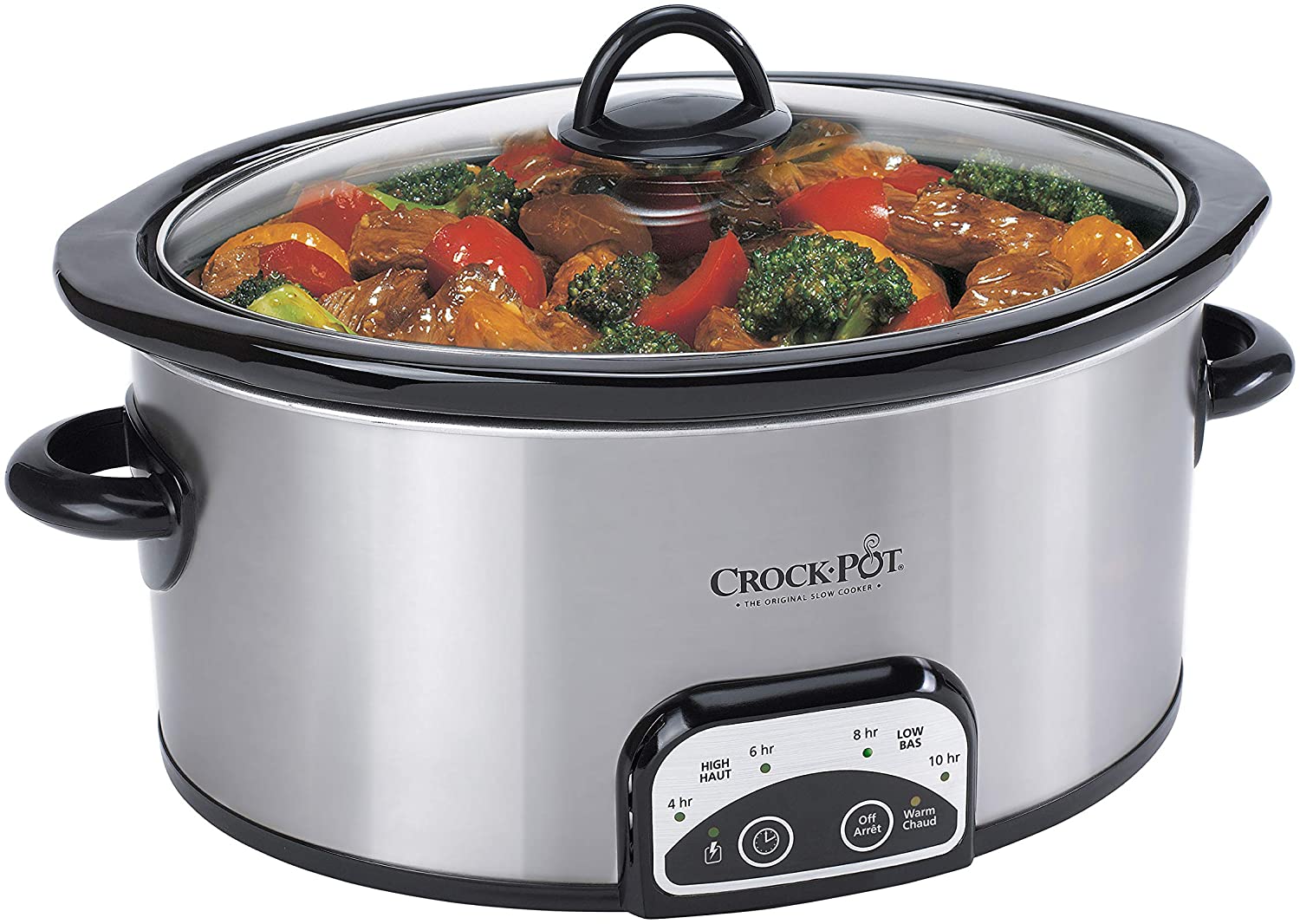 Crock-Pot 4-Quart Smart-Pot Programmable Slow Cooker, Silver – S&D