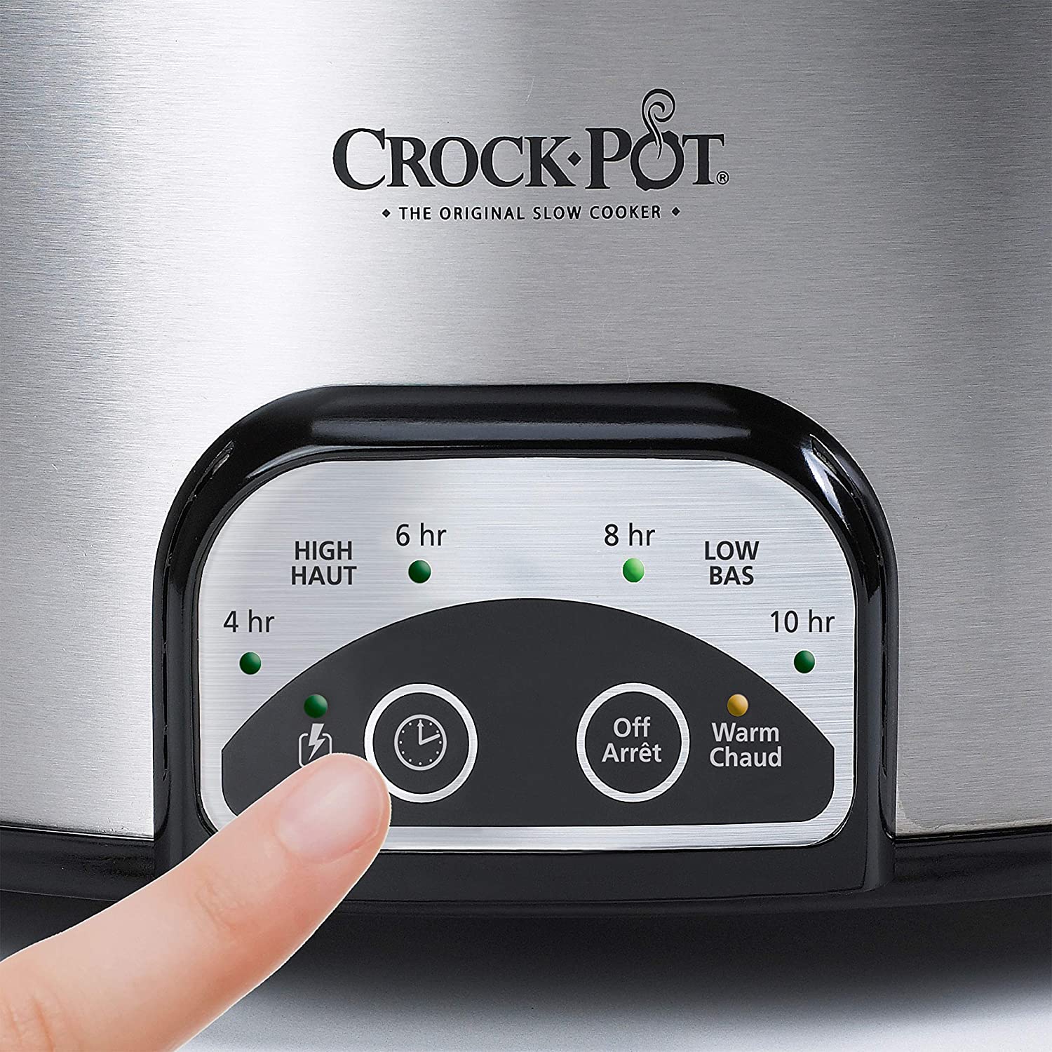 Crock-pot SCCPVS642-S Choose-A-Crock Programmable Slow Cooker, 6 quart/4  quart/2 x 1.5 quart, Silver 