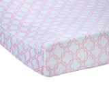 Carters Changing Pad Cover, Pink Trellis Print