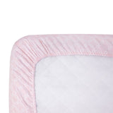 Carters Pink Trellis Print Cotton Sateen Crib Sheet