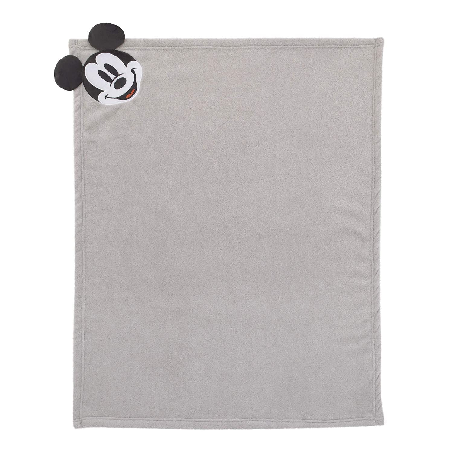 Disney Mickey Mouse Corner Applique Baby Blanket with 3D Ears