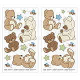 NoJo Dreamland Teddy 10 Piece Crib Bedding Set