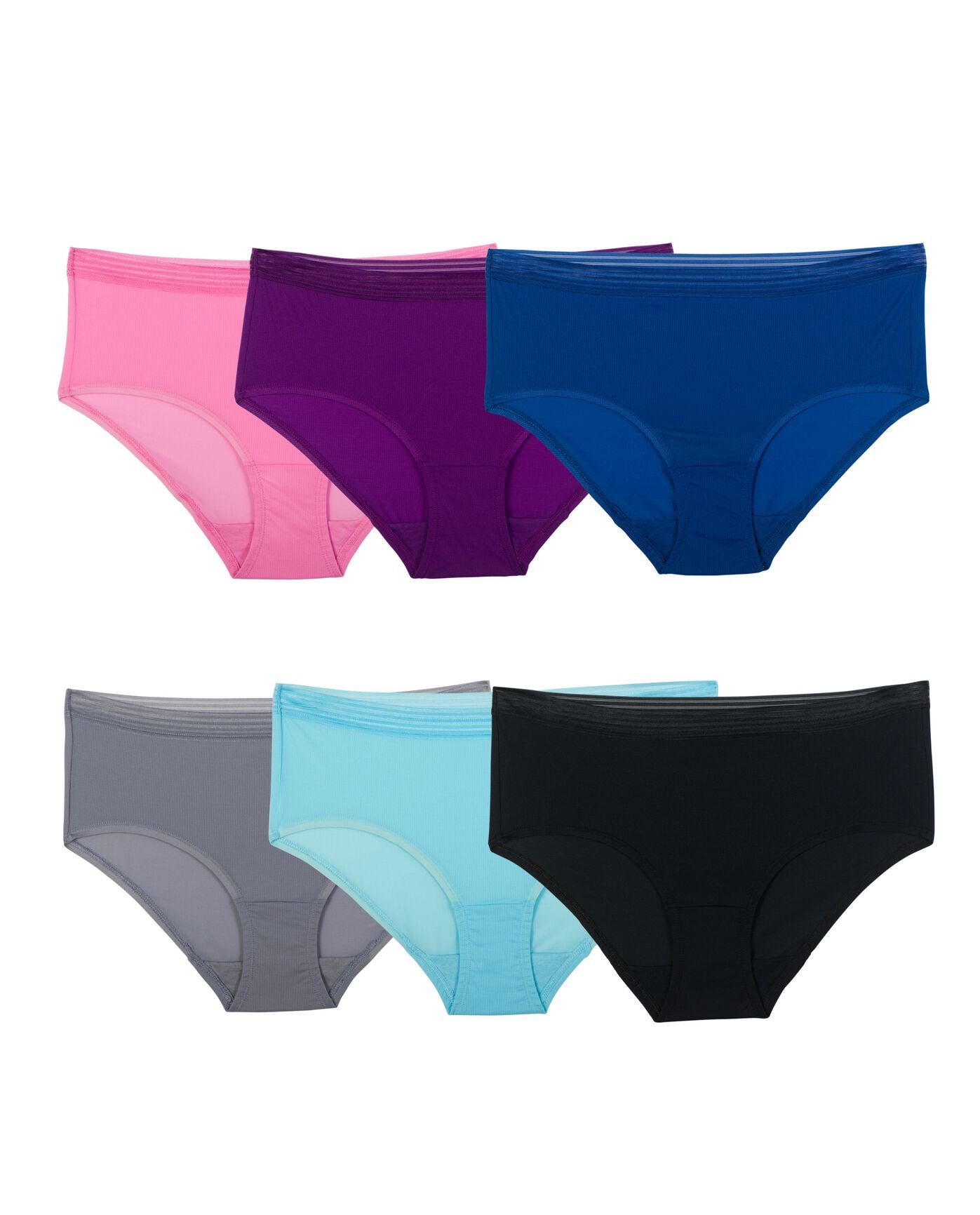 Fruit Of The Loom Womens Everlight Underwear Low Rise Brief 6 Pack – S&D  Kids