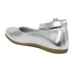 Rachel Shoes Girls 12-4 Ankle Strap Flower Ballerina Flats