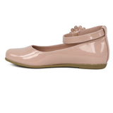 Rachel Shoes Girls 12-4 Ankle Strap Flower Ballerina Flats