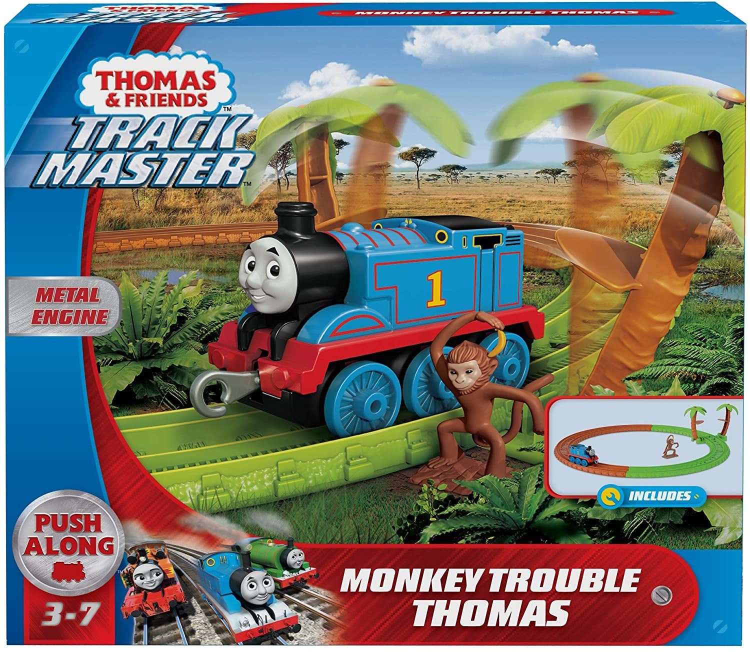 Thomas & Friends Fisher-Price Trackmaster Monkey Trouble Track Set