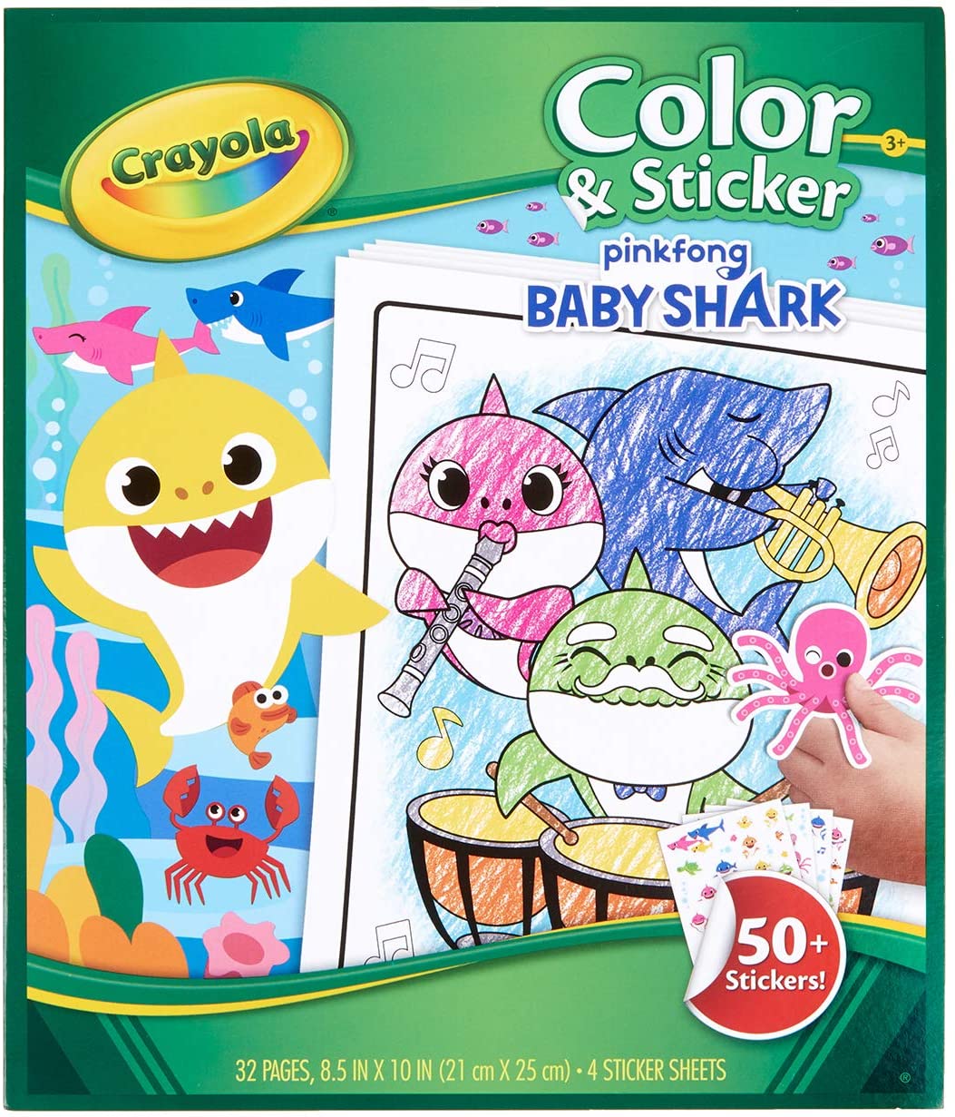 Crayola Baby Shark Coloring Pages & Stickers