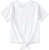 PUMA Girls Puma Tie Front T-Shirt