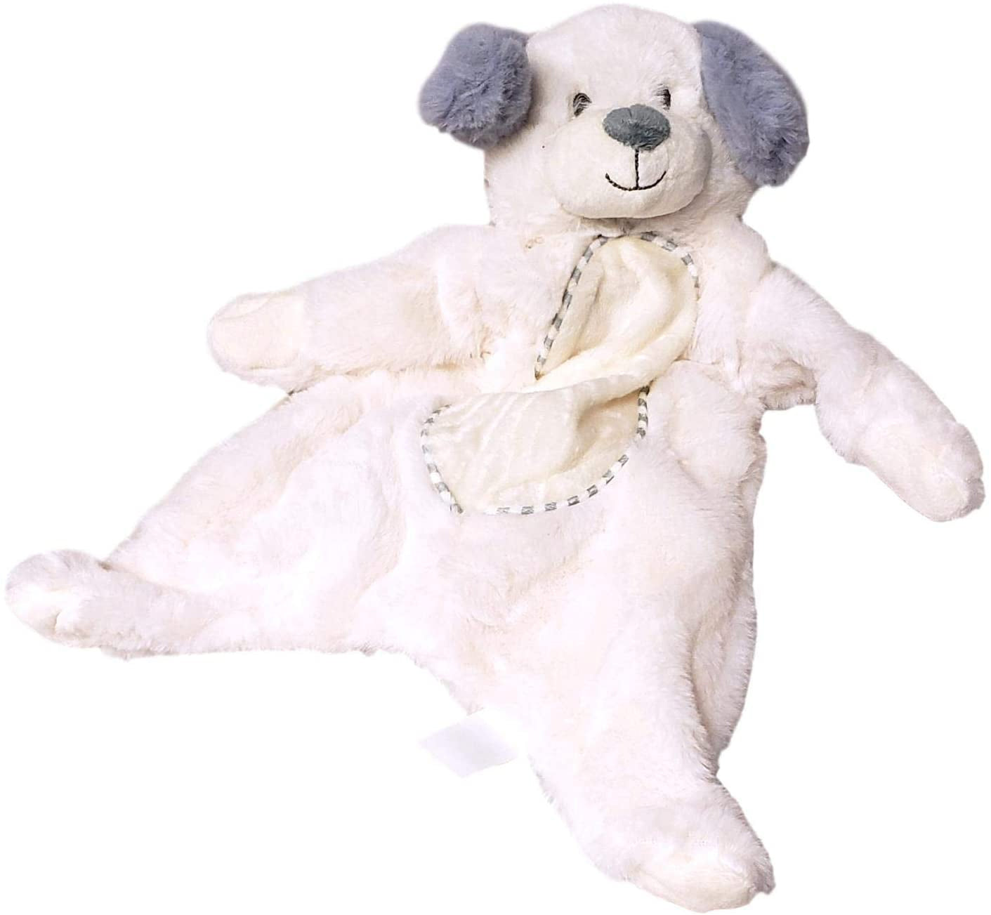 Kellytoy 16 inch Plush Flattie Puppy Dog with Crinkle and Rattle