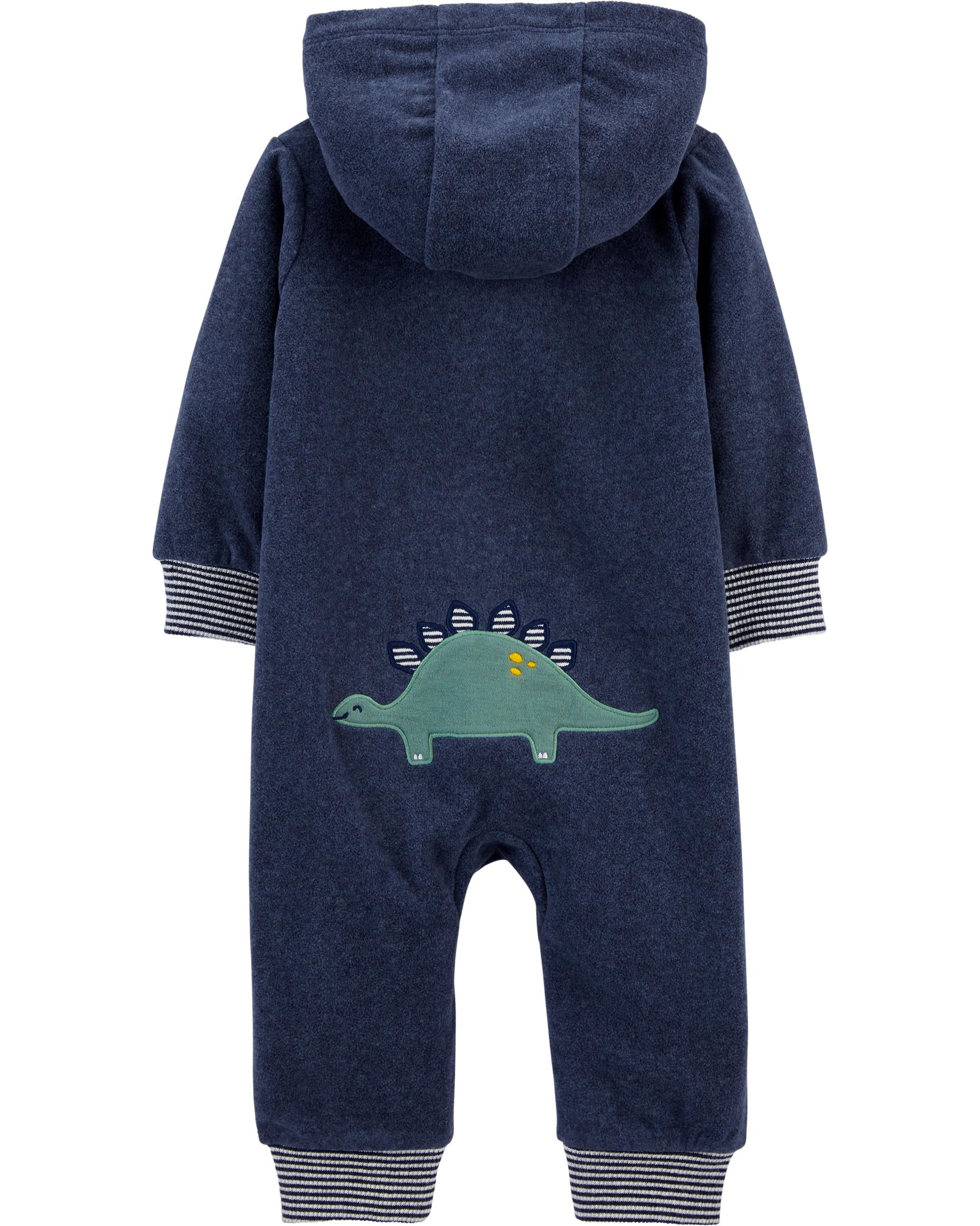 Winter Newborn Baby Boys Girls Fleece Jumpsuit Hooded Romper Warm Coat  Outwear | eBay