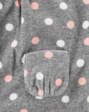 Carters Girls 0-24 Months Dot Microfleece 3-Piece Vest Set