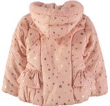 KensieGirl Girls 2T-4T Heart Foil Puffer Jacket