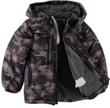 London Fog Boys 4-7 Panel Puffer Jacket with Hat