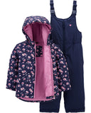 Osh Kosh Girls 4-6X Floral Snowsuit