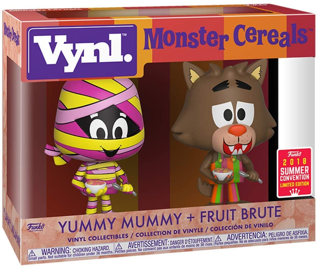 cereal monsters funko Funko Vynl. Monster Cereals Yummy Mummy + Fruit Brute Vinyl Collectibl – S&D Kids