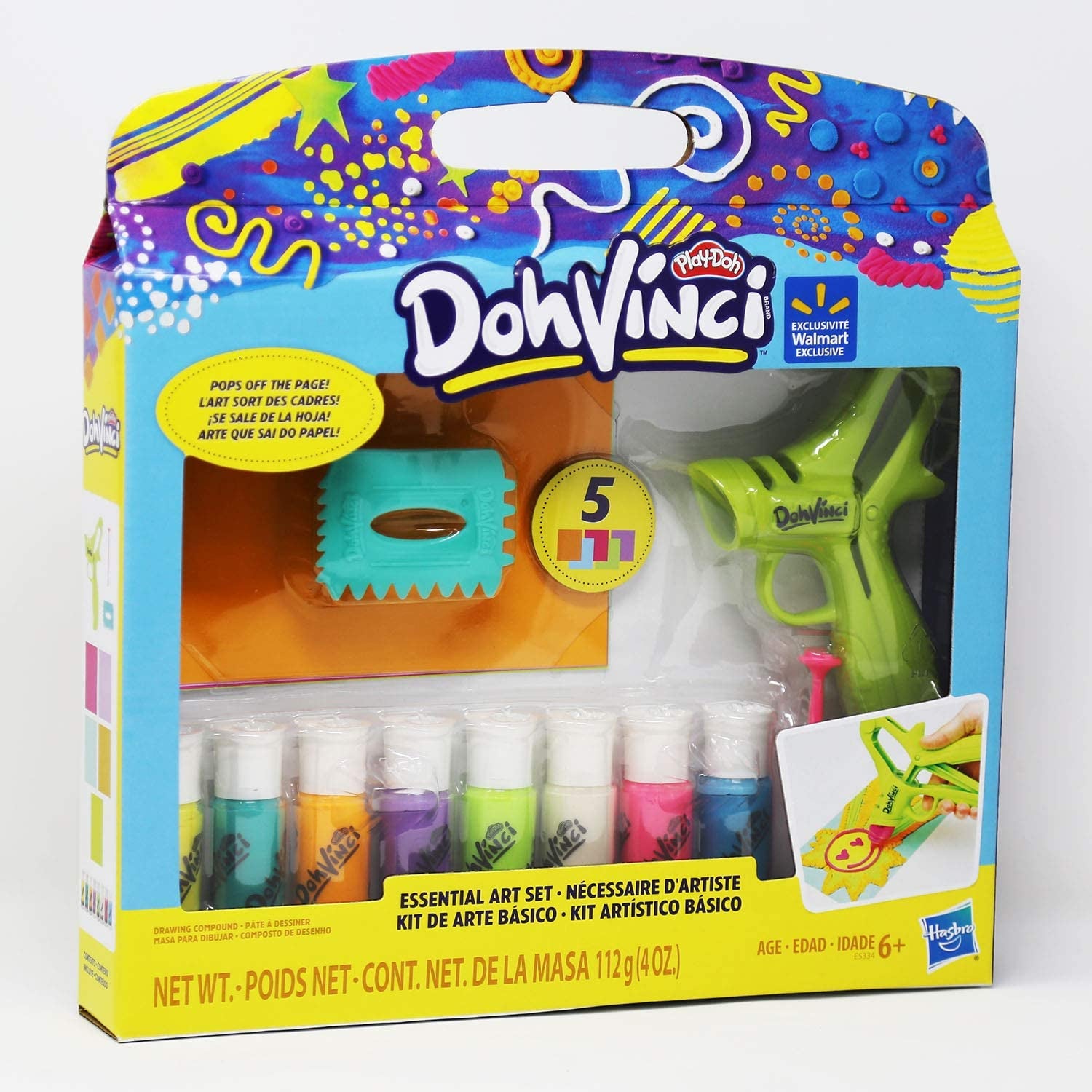 Play-Doh DohVinci Essential Art Set 8 Color Tubes Included
