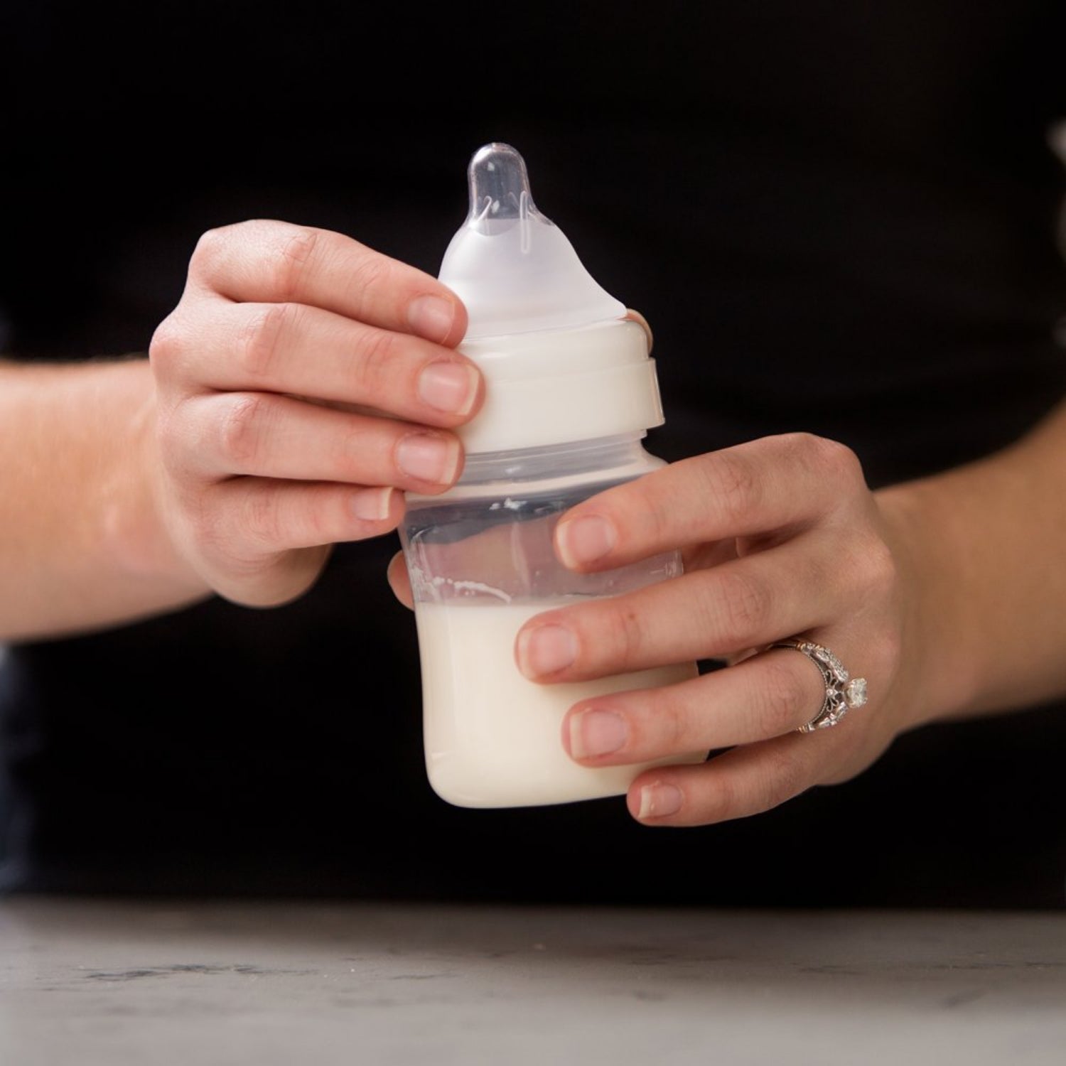Evenflo Feeding Balance + Wide Neck BPA-Free Silicone Medium Flow Baby Bottle Nipple - 3 Months+, 2c