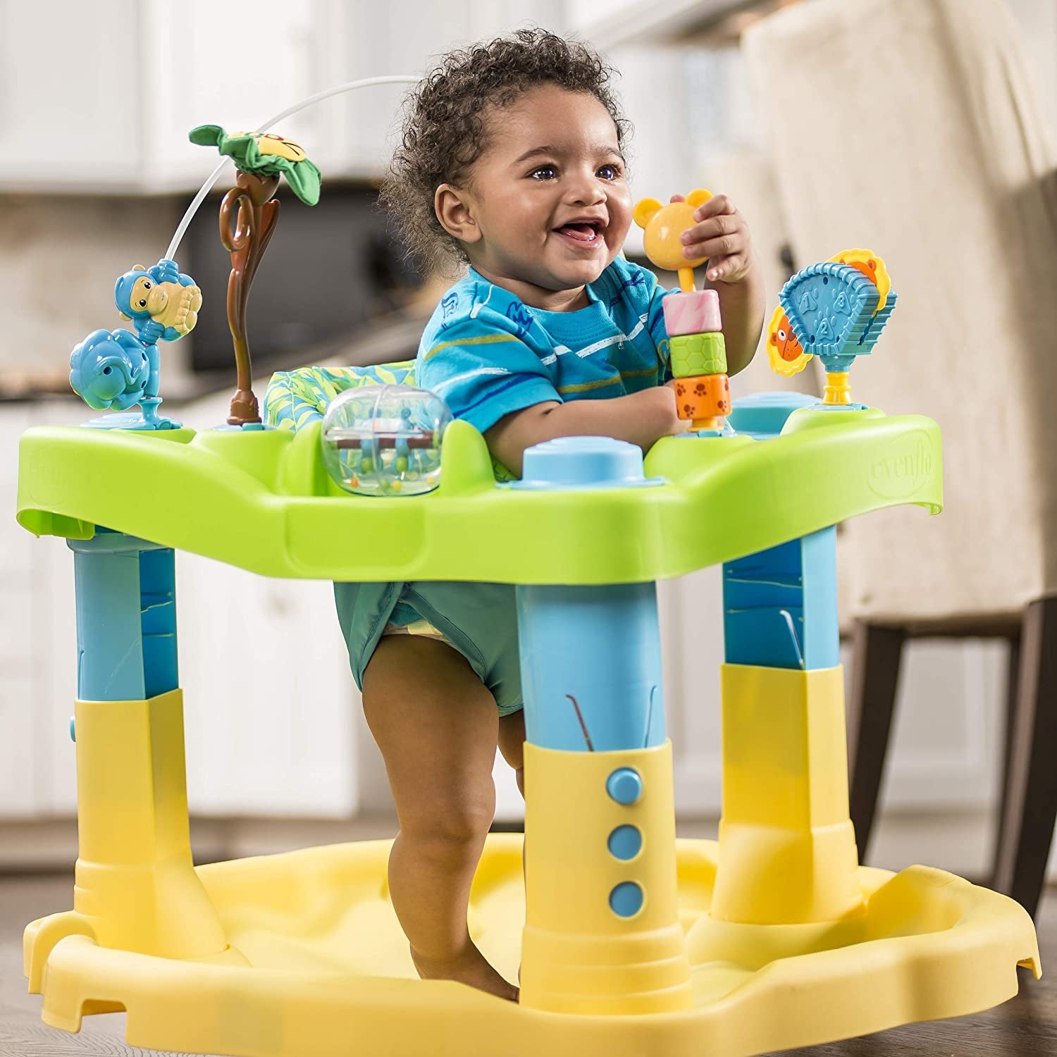 evenflo exersaucer bouncing activity saucer Evenflo Zoo Friends Bouncing Activity Saucer – S&D Kids