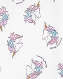 Carters Girls 4-6X Unicorn 4-Piece Pajama Set