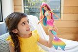 Barbie Dreamtopia Rainbow Magic Mermaid Doll with Rainbow Hair and Water-Activated Color Change Feature