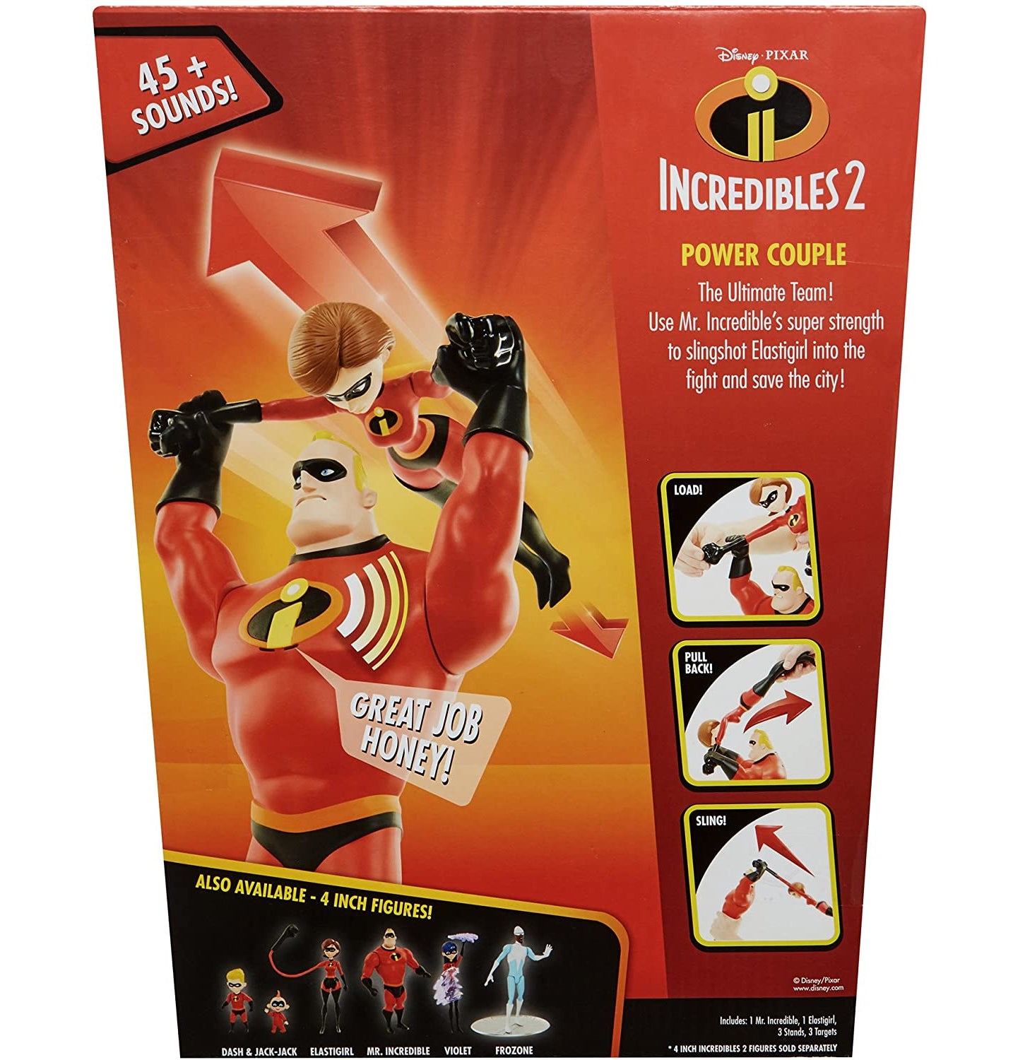 Disney The Incredibles 2 Power Couple: 12'' Mr. Incredible and Elastigirl