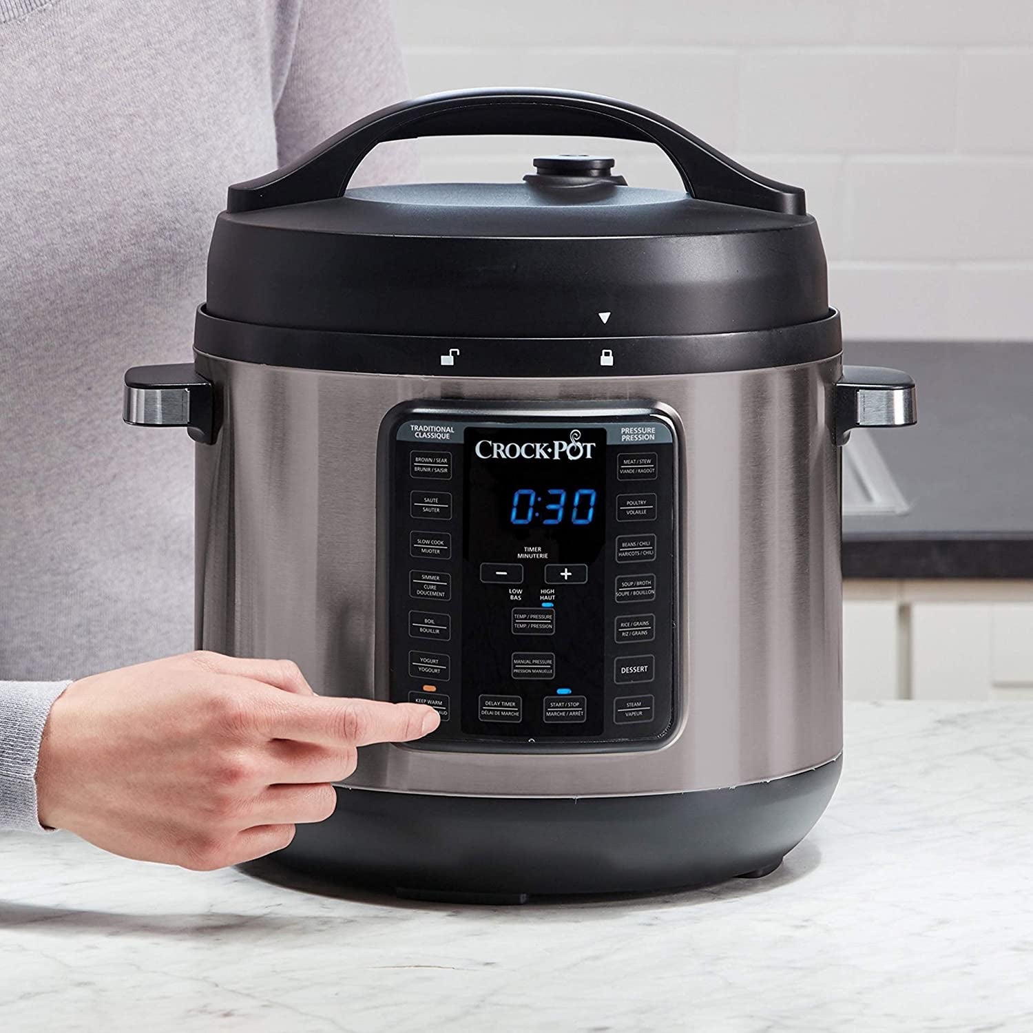 Crock-pot 8-Quart Multi-Use XL Express Crock Programmable Slow