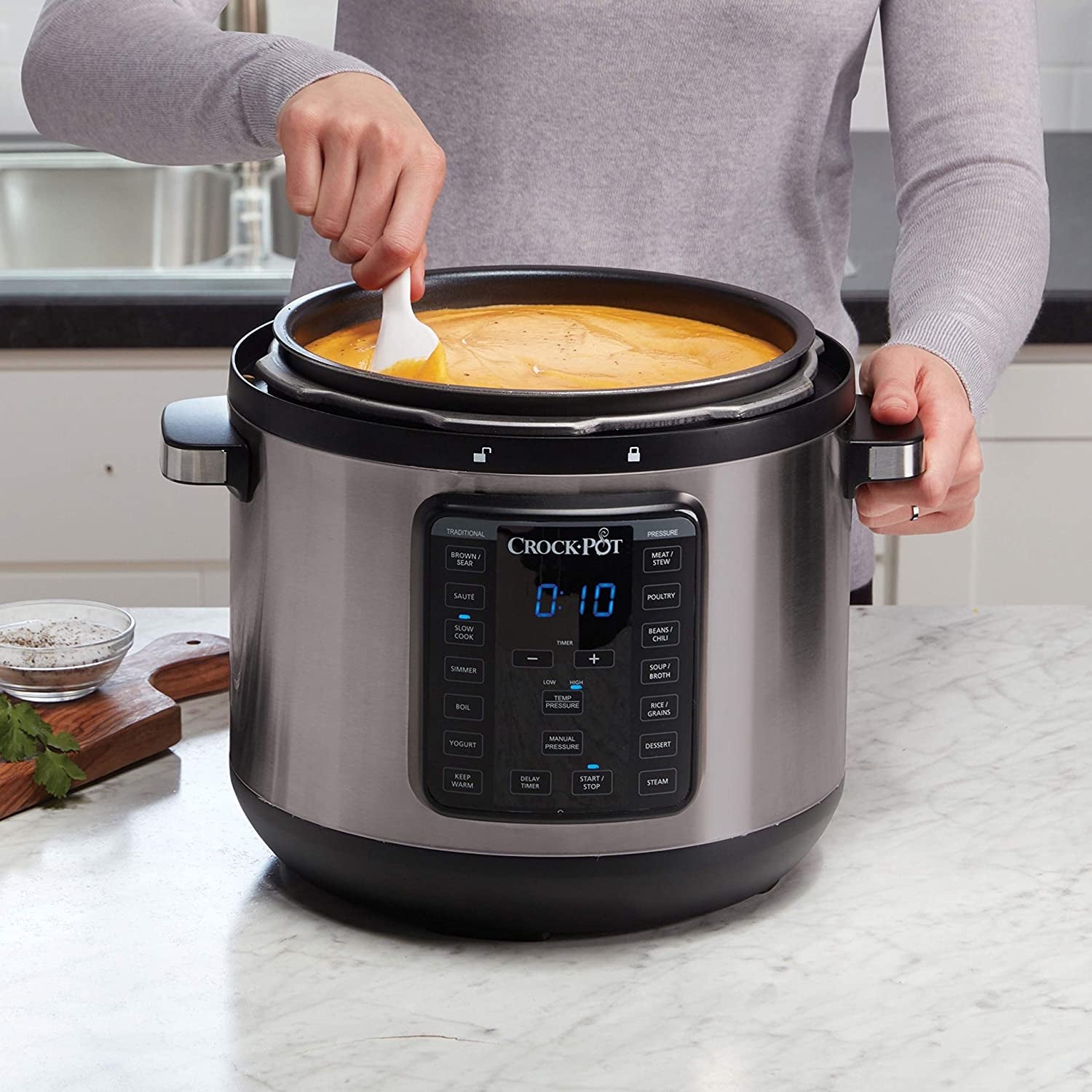 Crock-pot 8-Quart Multi-Use XL Express Crock Programmable Slow Cooker