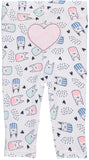 Rene Rofe Baby Girls 0-9 Months Bodysuit Pant Set with Bib