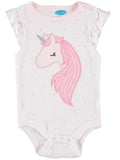 Bon Bebe Girls 0-9 Months Unicorn Bodysuit Pant Set with Headband