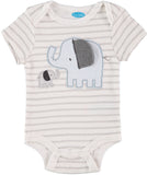 Bon Bebe Boys 0-9 Months Elephant Bodysuit Pant Set with Matching Cap