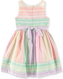 Bonnie Jean Girls 2T-4T Stripe Linen Dress
