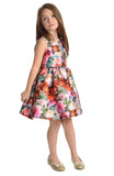 Pippa & Julie Girls 4-8 Floral Shantung Dress