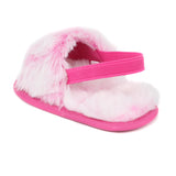 Stepping Stones Girls 0-9 Months Fur Strap Slide Sandal