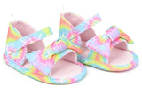 Stepping Stones Girls 0-9 Months Tie Dye Bow Sandal