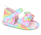Stepping Stones Girls 0-9 Months Tie Dye Bow Sandal