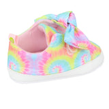 Stepping Stones Girls 0-9 Months Pastel Tie Dye Bow Sneaker
