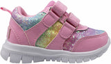 Gerber Girls Shoe Size 7-10 Velcro Rainbow Sneaker