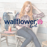 WallFlower Girls 7-16 Button Front High Rise Jean