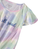 WallFlower Girls 7-16 Tie Dye Flutter Sleeve Shirt