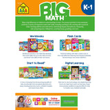 School Zone BIG Math K-1 Grade Workbook