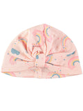 Rene Rofe Baby Girls 0-9 Months Rainbow Jumpsuit and Hat Set