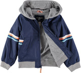 Osh Kosh Boys 2T-4T Stripe Hood Jacket
