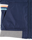 Osh Kosh Boys 4-7 Stripe Hood Jacket