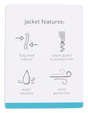 London Fog Girls 2T-4T Heart Midweight Jacket