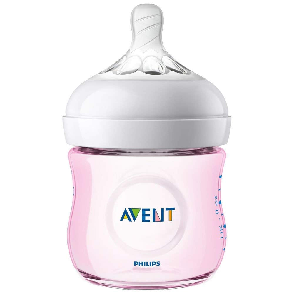 Philips Avent 4oz Natural Baby Bottles 3-Pack - Pink – S&D Kids