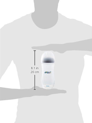 Philips Avent Natural Baby Bottle, Clear, 11 Oz, 2 Pack